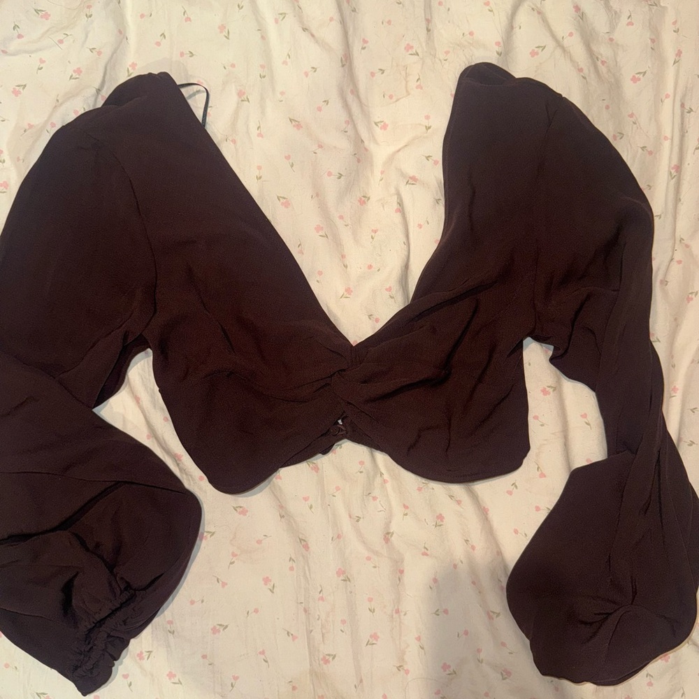 H&M Dark Brown Top